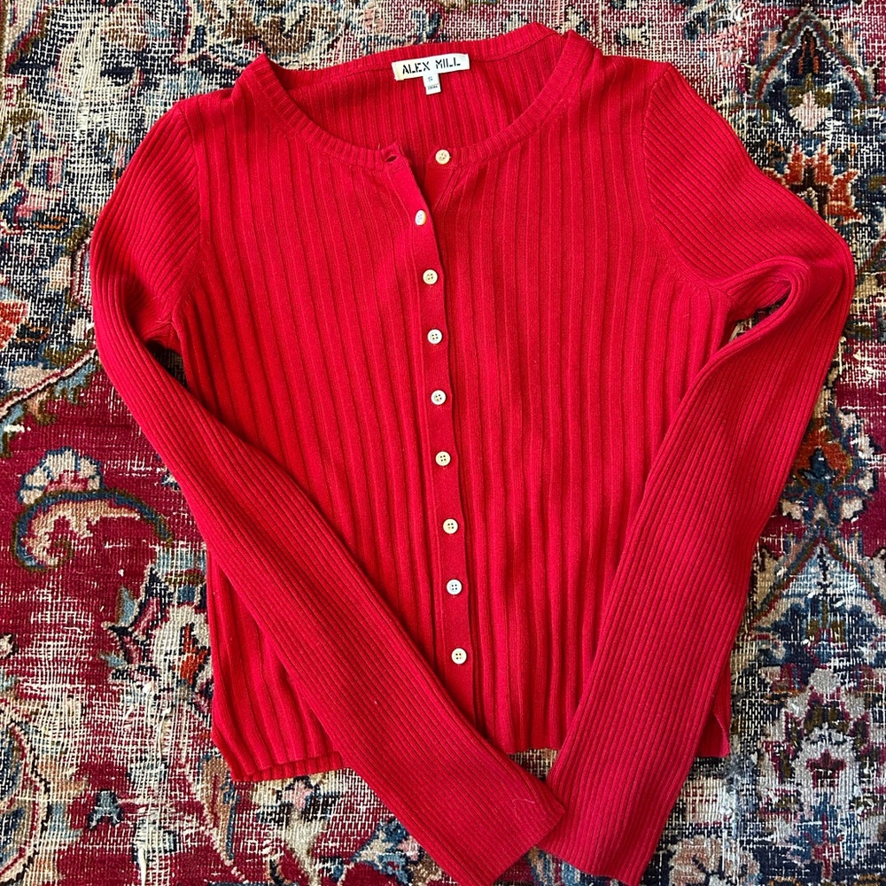 Alex Mill Kristin Ribbed Cardigan
